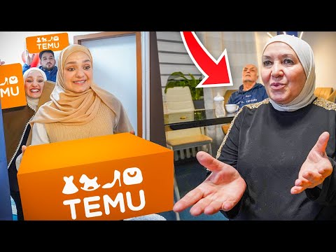 فاجأت حماتي بأكبر كمية أغراض لبيتهم من (TEMU)😍قررنا نعيش عندهم لمدة شهر.. رأيهم؟؟😥