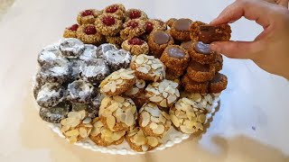 هاهي حلوة معلكة بكاوكاو غير بنص كيلو كاوكاو حضري 3 أشكال حلويات اقتصادية بمذاقات مختلفة/حلويات العيد