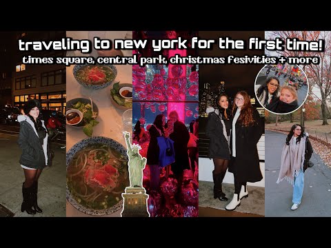 visiting NYC for the first time: times square, central park, christmas festivites + more!  *ੈ🎄✩‧₊