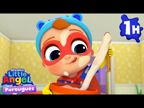 Eu Também Posso Ajudar! 🙋‍♂️🧹| Little Angel | Moonbug Kids | Músicas Infantis em Português