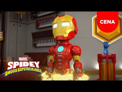 SPIDEY E SEUS AMIGOS ESPETACULARES | CENA | CONFUSÃO NA CASA DO TONY