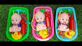 8 MINUTES MAGIC BATHTUBS & DUCK WITH MIXING COLORFULL BEADS