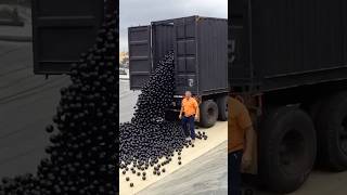 Releasing 96 Million Balls! 🎱 #balls #water #trucks