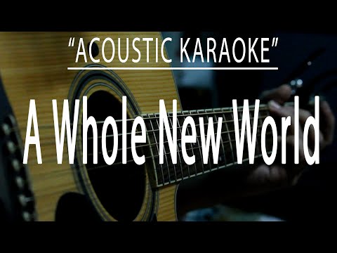 A Whole New World – (Acoustic karaoke)