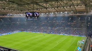 FC Schalke 04 - FC Ingolstadt (03.10.2021) | Vereinslied und Mannschaftsaufstellung