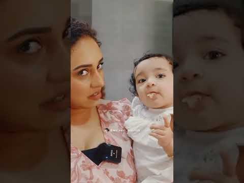 പേർളി ചേച്ചീടെ സൂപ്പർ അപ്പം taste ചെയ്യുന്ന നില😹😹 #shorts #nilasrinish #pms #latestvideo #pearlish