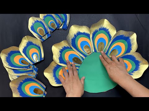 Ganpati Decoration Ideas At Home || Ganapathi Decorations || Ganpati Makhar || Ganesha Makhar