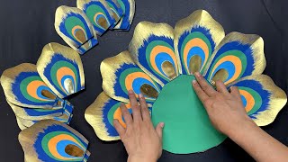 Ganpati Decoration Ideas At Home || Ganapathi Decorations || Ganpati Makhar || Ganesha Makhar