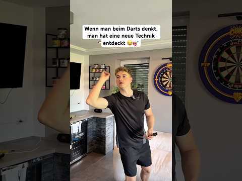 Wenn man beim Darts denkt, man hat eine neue Technik entdeckt 😂🎯