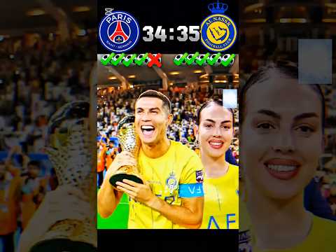 PSG vs Al Nassr Imiginary Football Friendly Penalty Shootout #shorts