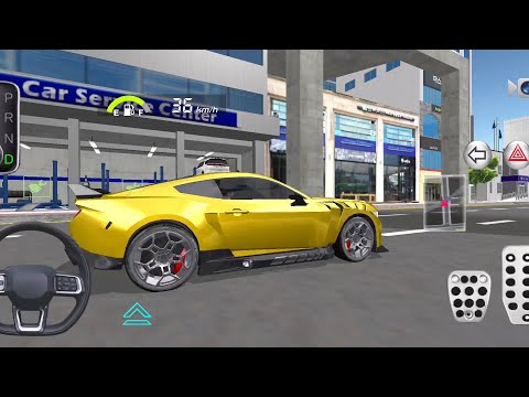 New A2 Designer Golden Car Driving City Parking | 3d driving class android game #games #cargame