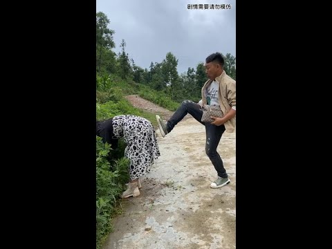 # rural people's happiness is very simple# rural funny videos amuse every day# funny rural people#