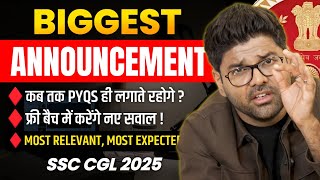 FREE PERFECT PRACTICE BATCH 📈 | PYQ'S से नहीं पड़ेगी पार | करने पड़ेंगे नए सवाल 🔥 SSC CGL 2025 #ssc
