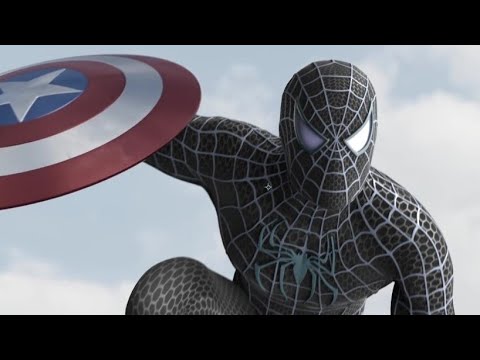 WHAT IF SPIDERMAN with BLACK SUIT Bully Maguire vs IRON MAN vs CAPTAIN AMERICA in CIVIL WAR!!!