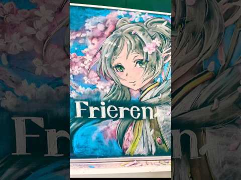 祝卒業 #chalkart #asmr #春 #桜 #frieren ##黒板アート #チョークアート