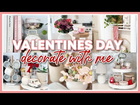 VALENTINES DAY DECORATE WITH ME 2025 | COFFEE BAR DECOR IDEAS