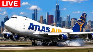 🔴LIVE BUSY AIRPORT ACTION at CHICAGO O'HARE | SIGHTS & SOUNDS of PURE AVIATION | AVGEEK ORD PLANES