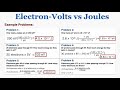 Energy and Electron Volts Problems