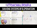 Elimination Method and Word Problems