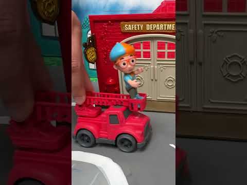 Blippi living his firefighter dreams...💭🚒 #toys #firetruck #blippi