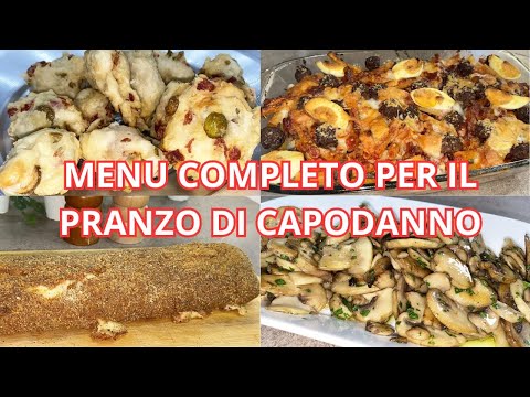 MENU COMPLETO PER IL PRANZO DI CAPODANNO