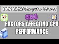 Computer Performance and Memory Concepts