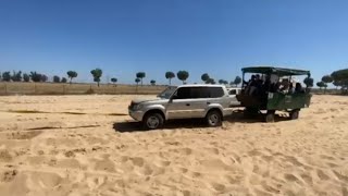 Ayudando al Toyota land Cruiser Atasco en la Raya Real 2024