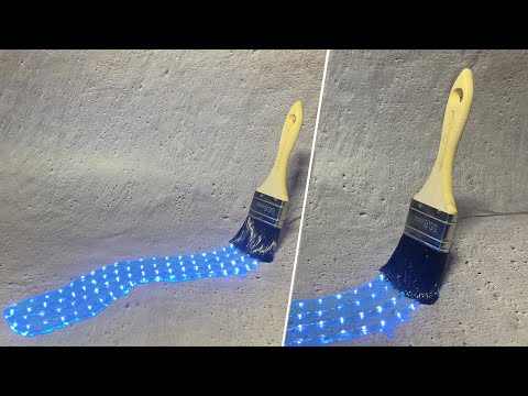 How to Easily Make a Creative Lamp from a Paintbrush and Epoxy Resin