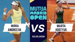 Mirra Andreeva vs Marta Kostyuk WTA Madrid Final Prediction