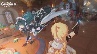 Cutscene Animation: "The Mora Game" | Genshin Impact #StoriesofFrostSnow #GenshinSnezhnaya