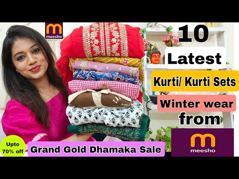 😃 Meesho Huge Kurta Sets, Kurtis, Winter wear & Dresses Haul Starting Rs.265|❤️Meesho Haul