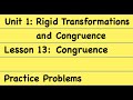 Transformations and Congruence in Geometry