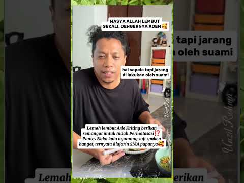 Masya Allah soft spoken banget suari arie #shortvideo #artist #viralvideo  #ariekriting