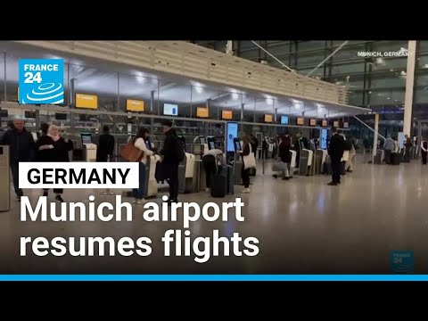 YouTube video thumbnail: Munich Airport Resumes Flights After Drone Sightings Trigger Closure