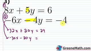 Solving Systems of Linear Equations in Two Variables Practice Test Full Solutions