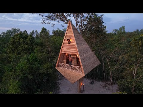 Off Grid Living Cabin Modern House , Wood House Technology