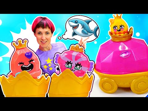 Акула атакует Pinky Promise! 🦈🌊😲 Спасение игрушек в саду единорога