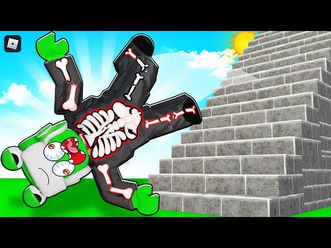 روبلوكس: طحت من الدرج وتكسرت كل عظامي! 🦴💥🤣