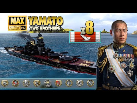 Battleship Yamato dominates with Yamamoto   World of Warships