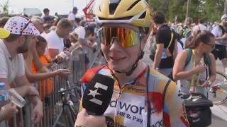 Lotte Kopecky reacts after brutal solo chase | Stage 3 - Tour de France Femmes 2026