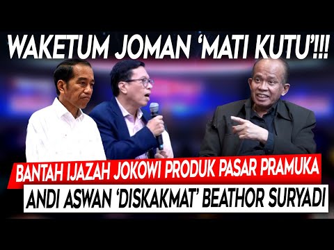 Mati Kutu❗Bantah Ijazah Jokowi Produk Pasar Pagi, Andi Aswan 'Diskakmat' Beathor Suryadi
