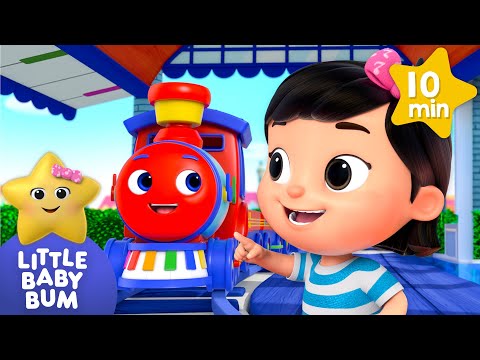 Conductor Timberley's Train | 🚌Wheels on the BUS Songs! 🚌 Nursery Rhymes for Kids
