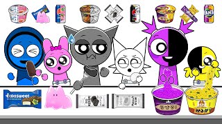 Incredibox Sprunki -  Baby Random Challenge MUKBANG | Animation