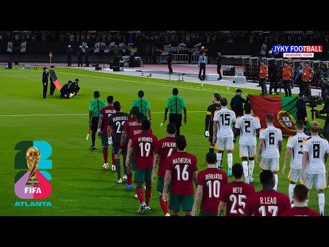 PORTUGAL vs GERMANY FIFA World Cup 2026 (USA) - Full football match all Goals - PES Simulation pc