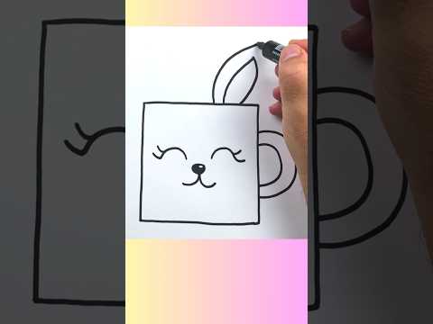 Çok sevimli bardak çizimi #kolayçizimler #howtodraw #easydrawing #shortvideo #çizim #art #cutecuple