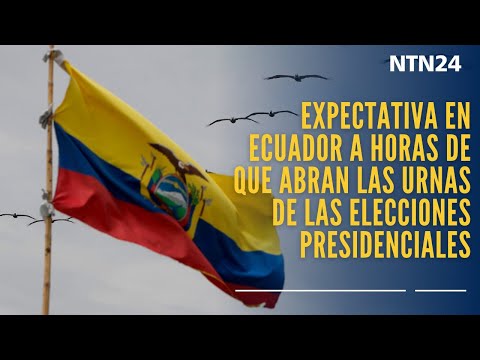 Expectativa en Ecuador a horas de que abran las urnas de las elecciones presidenciales