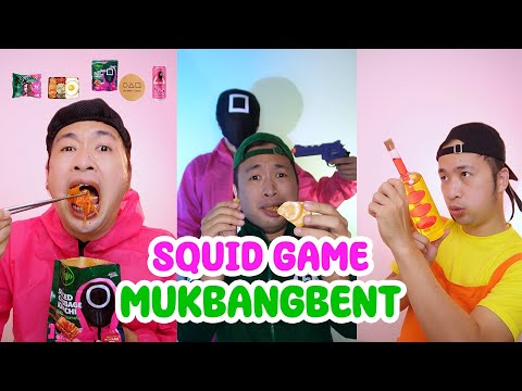 MUKBANGBENT SQUID GAME | MAKAN SESUAI EMOJI | EATING SHOW