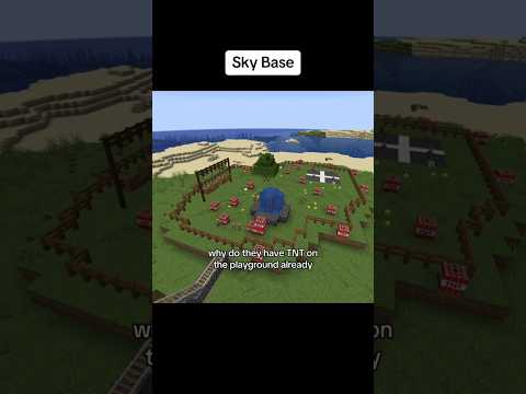 Sky Base 🌞 #minecraft #gaming