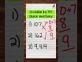 Divisibility Rules and Digit Sums