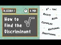 Finding the Discriminant and Its Implications